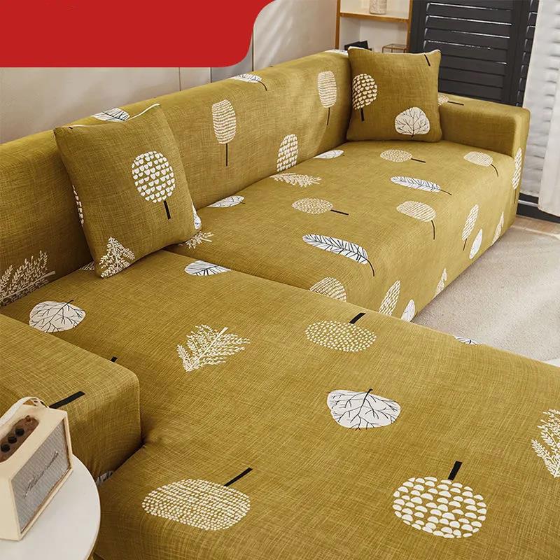 Floral Print Elastic Sofa Cover Stretch Sofa Covers for Living Room Couch Cover L-shape Armchair Chair Slipcovers