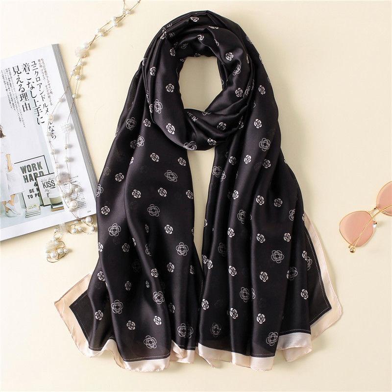 Autumn and Winter All-match Shawl Ladies Silk Scarf Women Variety Scarf Long Warm Silk Gauze Women Summer Sunscreen Shawl