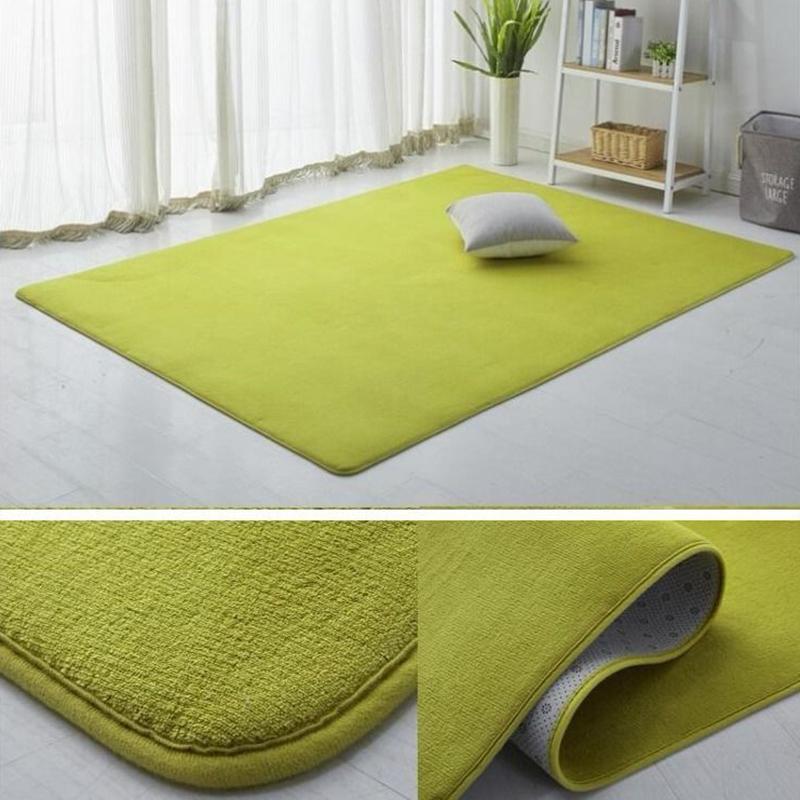 Simple and Modern Coral Velvet Carpet Living Room Home Mat Bedroom Bedside Carpet