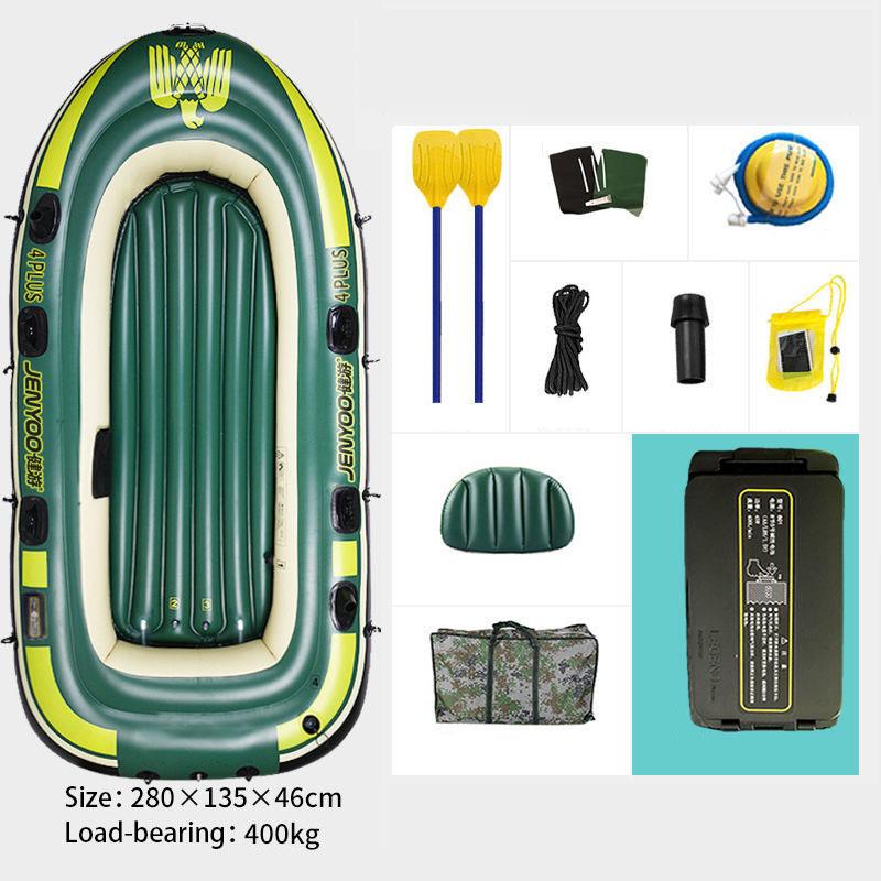 Automatic Inflatable Rowing Boat Thickened To Increase Kayak Inflatable Boat Wear-resistant Assault Boat Life Boat Fishing Boat 2/3/4 People