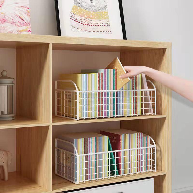 Desktop Bookshelf Book Storage Box Layered Sorting Rack Student Desk Storage Basket Snacks Sundries Storage Box Cosmetic Storage Home Organizer