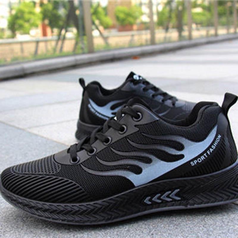 Plus Size 39-44 Summer Men Sneakers Breathable Basketball Shoes Non-slip Deodorant Running Shoes Outdoor Travel Shoes