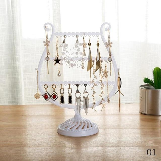 Creative Wine Cup Shape Earrings Bracelet Storage Shelf Jewelry Display Holder Ear Stud Stand Antler Tree Jewelry Organizer