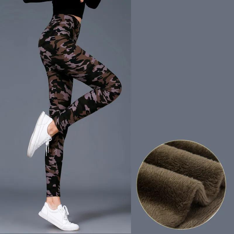 High-waist Korean Leggings Ladies Outer Wear Trousers Tight-fitting Winter Thick and Velvet Warm Winter Women's Pants