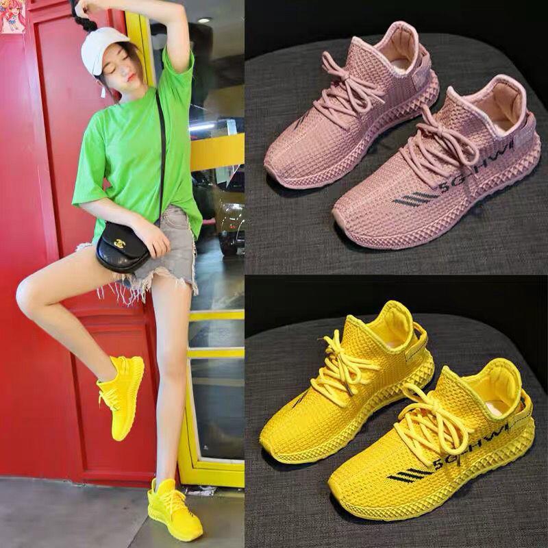 Breathable Mesh Casual Women's Shoes Korean Style All-match Sneakers for Students Fashion Clearance Women's Shoes