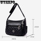 Brand One-shoulder Messenger Bag Trend Bag Fashion Wild Women Bag Multi-layer Soft Leather