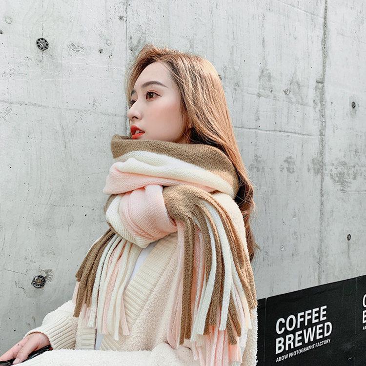 Winter warm scarf Christmas gift Woman Trend Wild Shawl scarf Long section scarf Birthday present