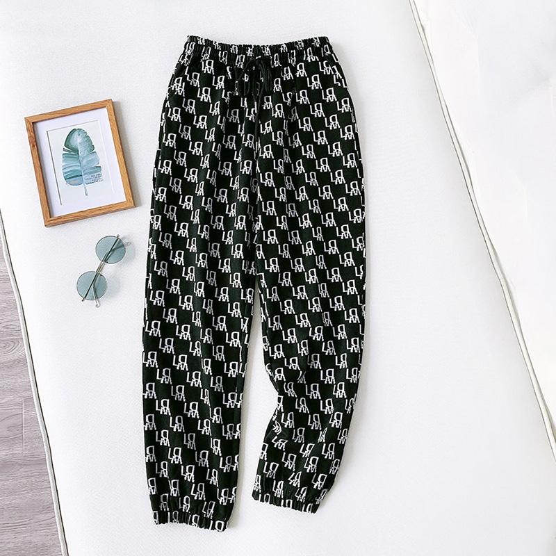 WTEMPO Harlan Casual  Trousers Women's Wide-leg Pants Black and White Grid Long Mid-waist  Loose Casual Daily