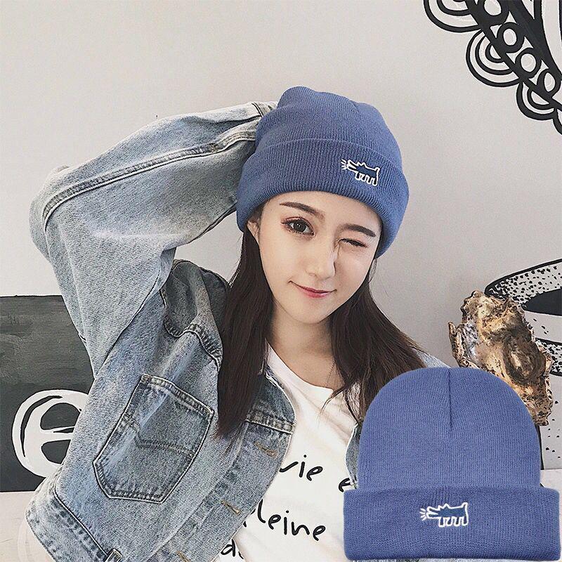 Winter Warm hat Thick hat Fashion Woman hat Plush Cotton hat Trendy wild hat Windproof hat