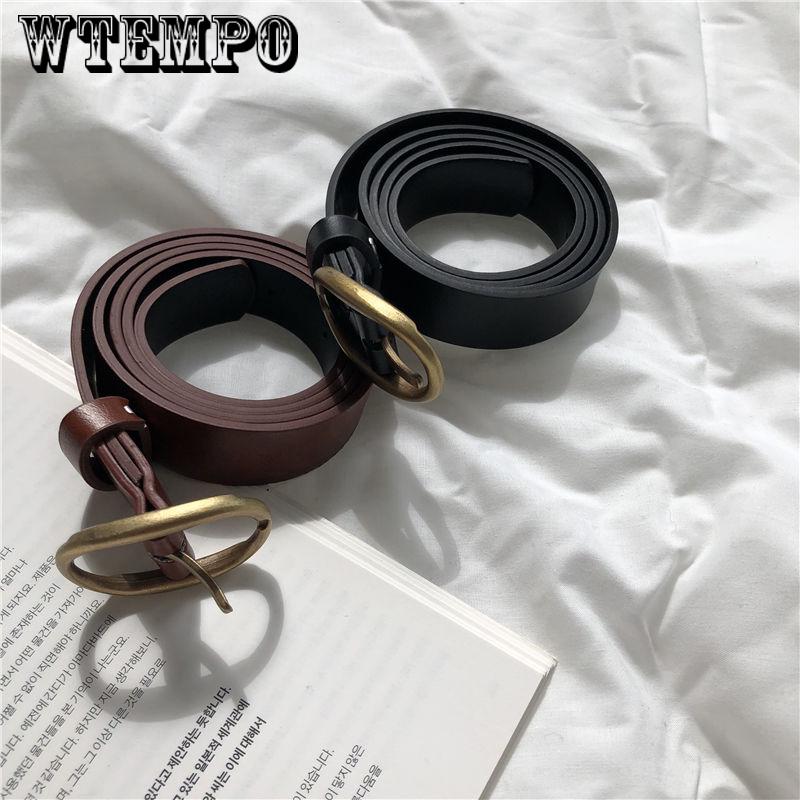 Woman's Belt for Women Belt Girls Accessories Belt Faux Leather Metal Buckle Straps Waistband