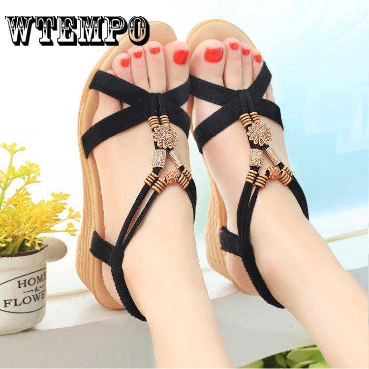 Single Shoes Women Summer Sandals Women Vintage Flat Sandals Comfortable