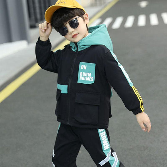 Children's Two-piece Suit Children's Clothing Boy Autumn Clothing Suit Korean Version Boy Spring and Autumn Two-piece