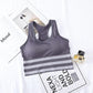 Women's Fashion Fitness Solid Color Sleeveless Halter Cross Bandage Sportswear Vest