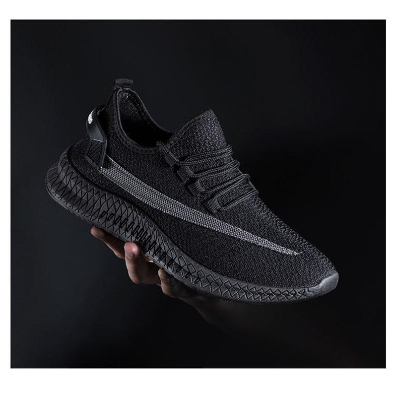 Men's White Shoes Summer Deodorant Breathable Non-slip Wear-resistant Soft Sole Shallow Mouth Casual Net Shoes