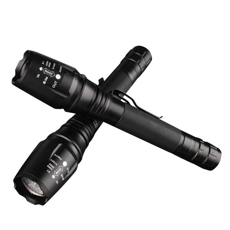 Charging High-end LED Flashlight Surrounding lamp  Support zoom lighting modes Waterproof Torch