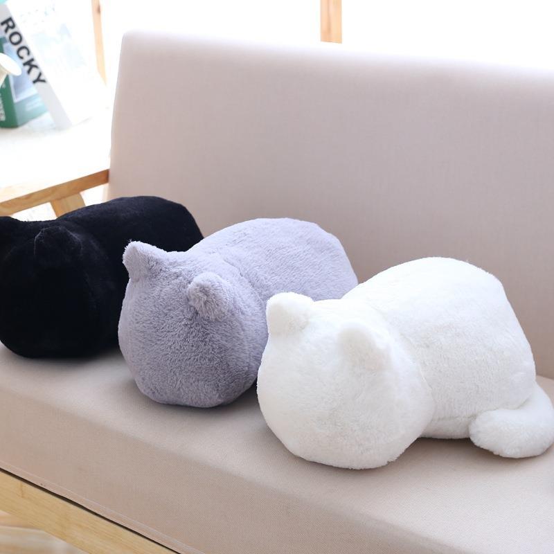 Lovely Little Cat Plush Doll Soft Plush Toy Cute Lying Cat Doll Pillow Children Birthday Gift