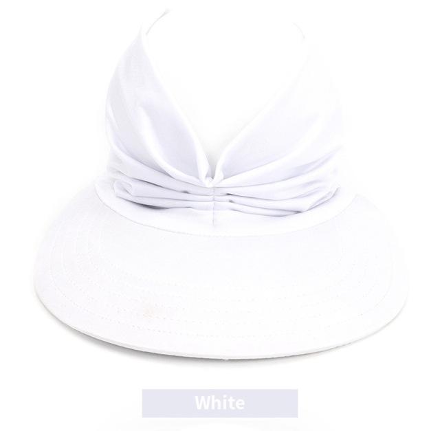 Flexible Adult Hat for Women Anti-UV Wide Brim Visor Hat Easy To Carry Travel Caps Fashion Beach Summer Sun Protection Hats