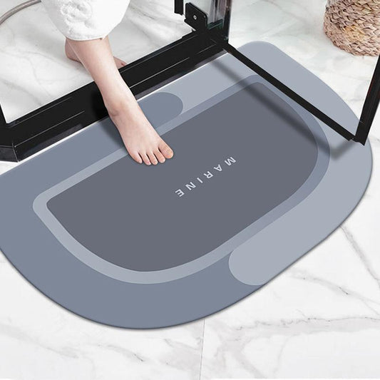 Diva Mud Bathroom Water-absorbing Quick-drying Pad Anti-slip Foot Pad Carpet Home Bathroom Mat To Enter The House 40*60cm/50*80cm