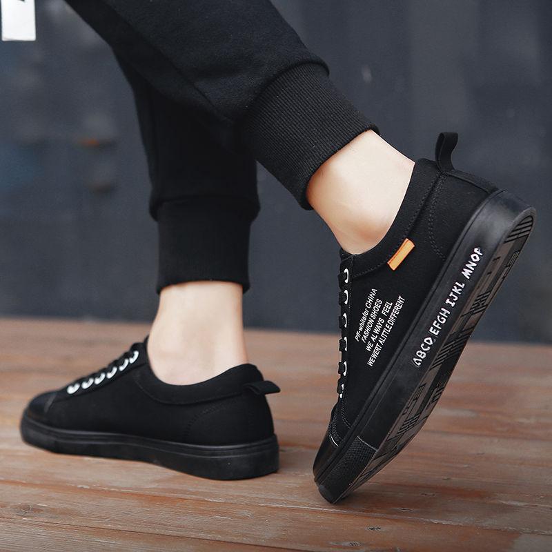 Men's Spring Breathable Casual Sports Shoes Students All-match Canvas Shoes Low-cut Men's Korean Style Trendy Sneakers