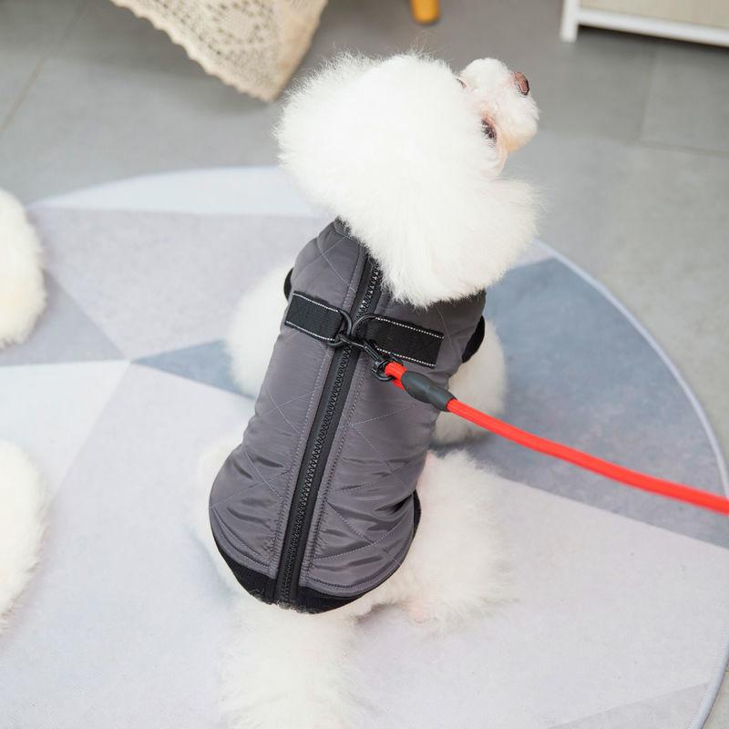 Dog Clothes Winter Teddy Bichon Small Dog Puppies Pet Cat Padded Vest Coat Autumn and Winter Clothes Warm Pet Dogs Cat Jumpsuit Vest Dogs Clothing