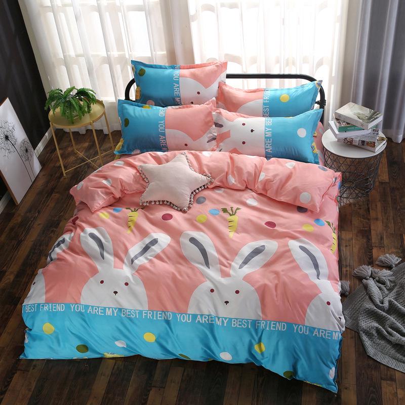 Home Textile Autumn Dark-color Flower Series Bed Linens 4pcs Bedding Sets Bed Set