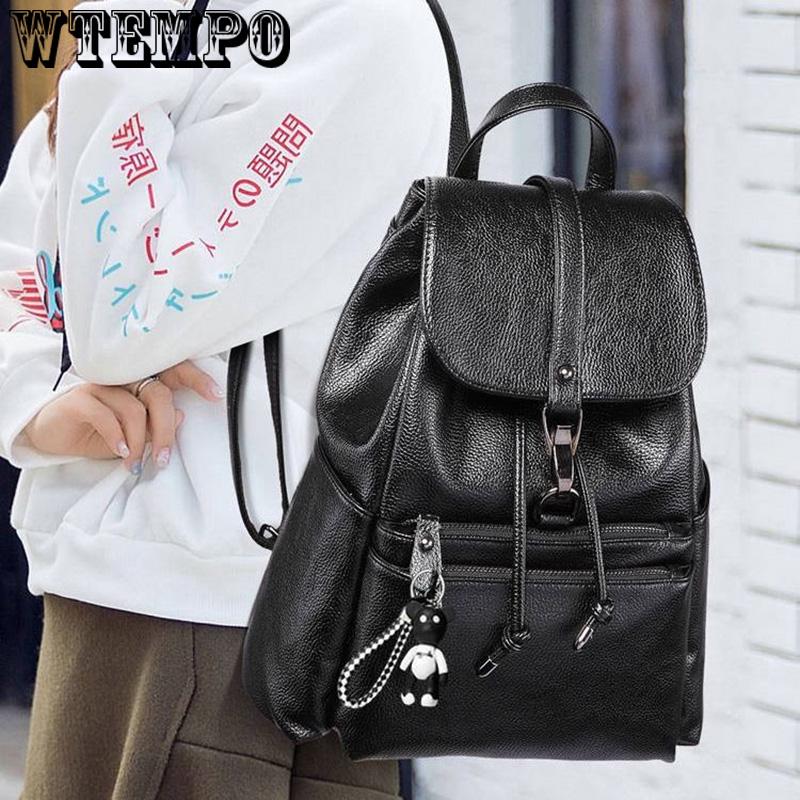 New Casual Backpack Female Brand Leather Women's Backpack  Shoulder Bags for Women