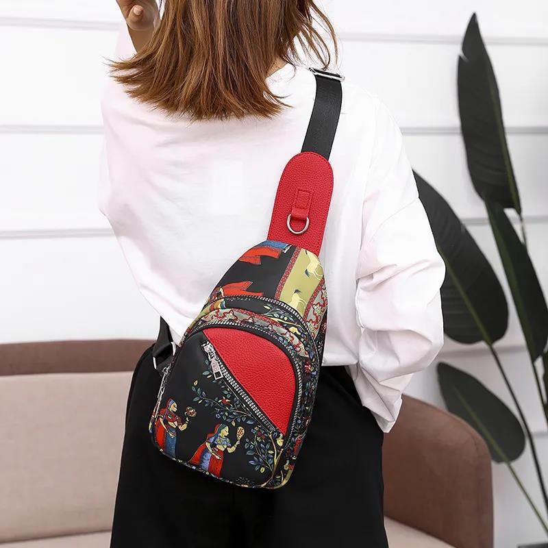 Unisex PU Sling Bag Outdoor Sports Waterproof  Travel Men Women Shoulder Bag Home Supplies Crossbody Chest Bag for Gift