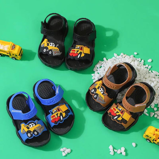 2021 Summer Boys Sandals Kid Sandals Children Shoes Cut-outs Rubber School Shoes Breathable Open Toe Casual Boy Sandal