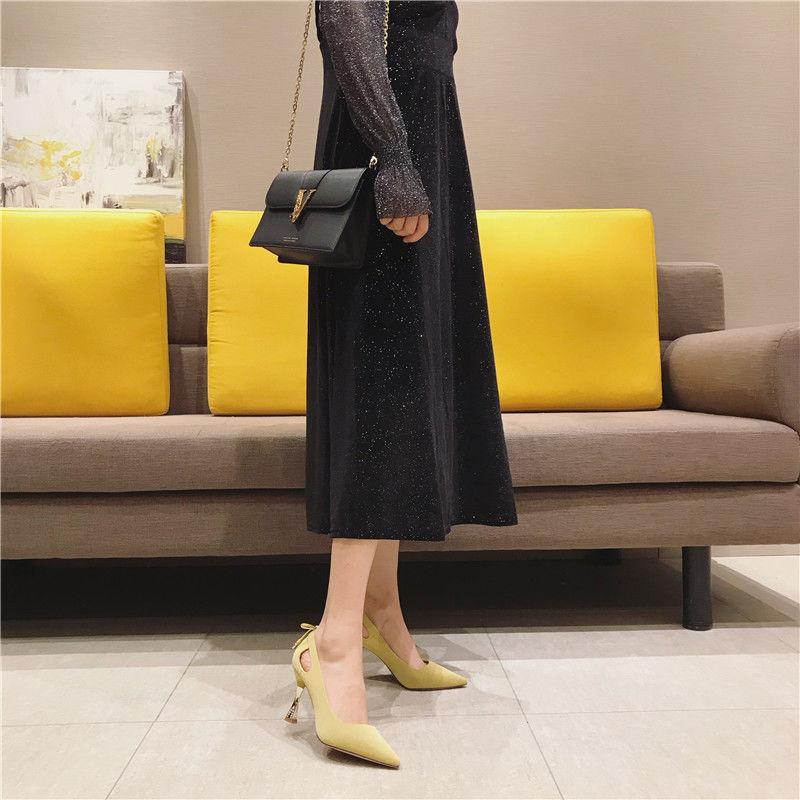 Pointed High Heels Stiletto Pumps Women's Shoes Spring Ladies Temperament All-match Professional Four Seasons Single Shoes