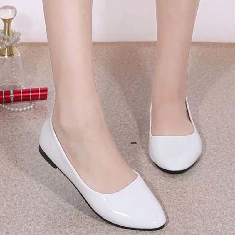 Spring Flat Shoes Leisure Slip on Loafers Four Seasons Women's Flat Shoes Comfortable Loafer Shoes Pu Leather Moccasins