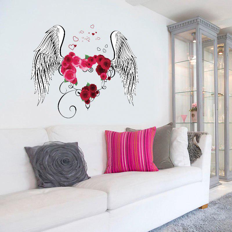 [Wall sticker] Love feathers angel wall stickers for kids rooms nursery girl bedroom home decoration