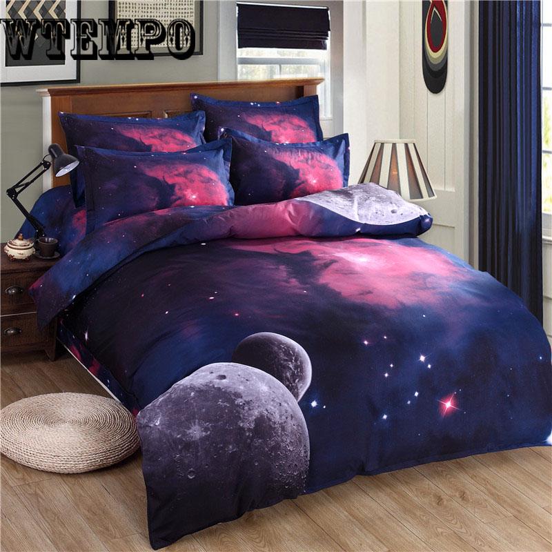 3D Bedding Set For Adults Bed Duvet Cover Sets Twin Full Size Galaxy