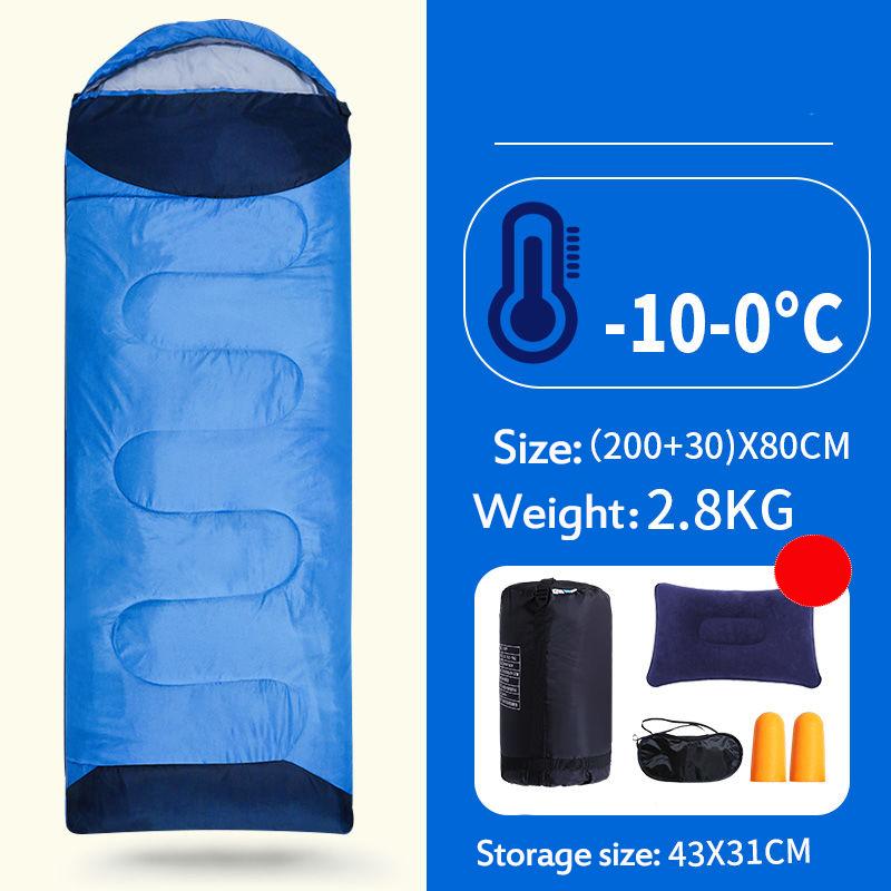 2.3/2.8kg Winter Sleeping Bag Pure Cotton Filled Thermal Sleeping Bag Portable Envelope Sleeping Bag