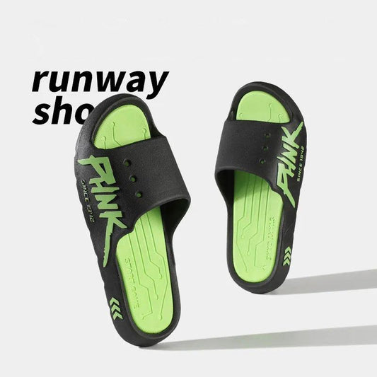 Men's Slippers Summer Indoor Bathroom Bath Non-slip Flip-flops Home Household Outdoor Sports Wear Slippers Unisex Slippers Shoes for Men and Women