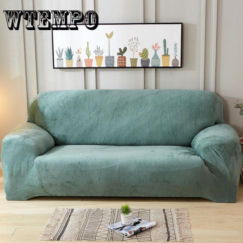 Plush Thicken Elastic Sofa Cover Universal Slipcover 1-4 Seater Stretch Couch Cover for Living Room