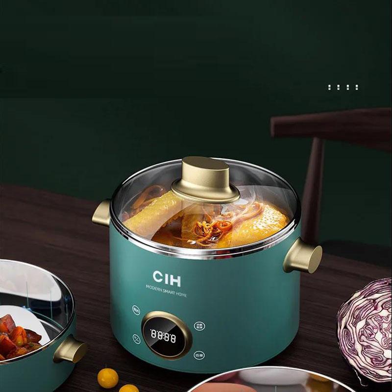 Electric Steamer Multi-function Household Cooking Pot Stainless Steel Electric Steamer Rice Cooker Cooking Soup Electric Stew Pot