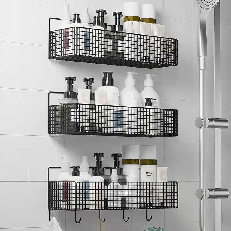 Bathroom Racks Bathroom Wall-mounted Hand-washing Sink Wall Storage Shelf Toilet Kitchen Wall-mounted Storage Rack Towel Rack Storage Holders