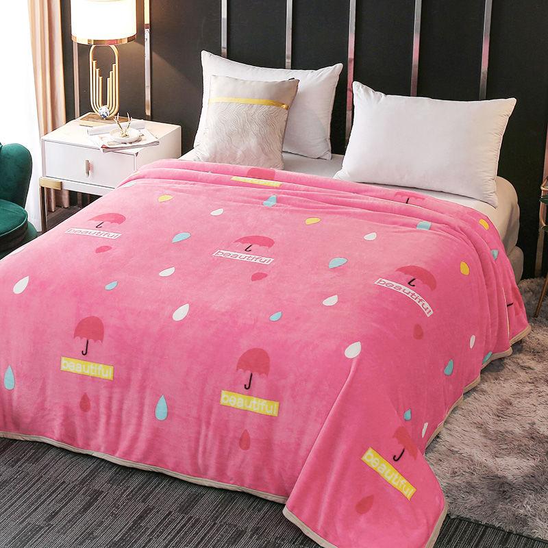 High-quality Multifunctional Plus Velvet Warm Bed Sheet Blanket Coral Fleece Flannel Blanket Double-sided Fleece Bed Blanket All Seasons