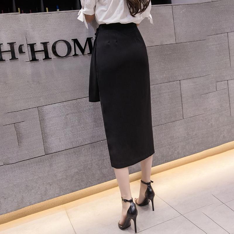 Half-length Skirt Mid-length Hip Skirt Female Summer High-waist Spring Long Skirt One-step Skirt Sexy Slim Hip-length Skirt