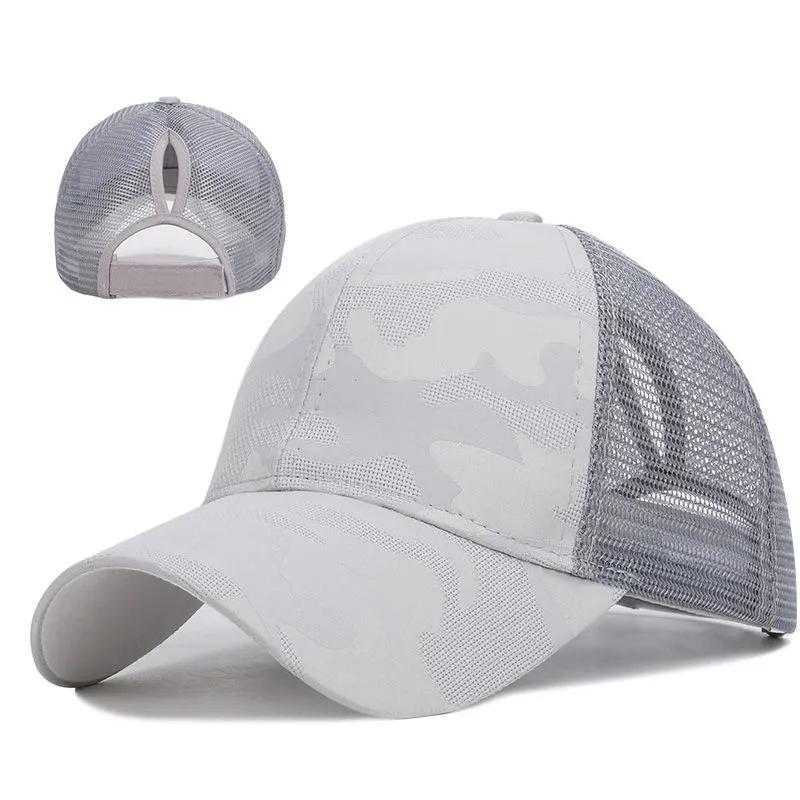 Women's Spring Summer Cotton Hats Outdoor Running Fitness Hat High Ponytail Baseball Cap Shade Breathable Ponytail Hat Adjustable Empty Top Cap