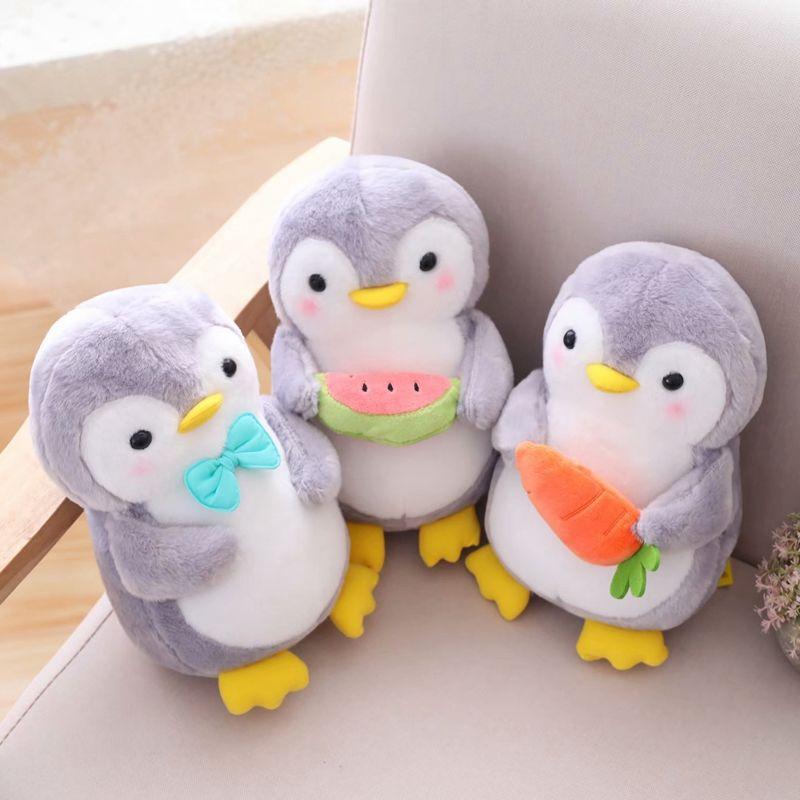 Lovely Little Penguin Doll Soft Plush Cute Toy Fruit Penguin Doll Kids Sleep Plush Doll Children's Birthday Gift