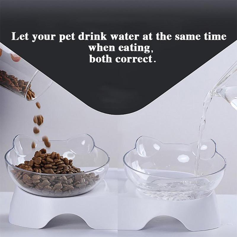 Non-Slip Double Cat Bowl Dog Bowl With Stand Pet Feeding Cat Water Bowl For Cats Food Pet Bowls For Dogs Feeder Product Supplies