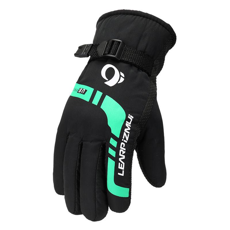 Windproof gloves Winter Warm Leather gloves Thick gloves Man fashion gloves Plush Cotton gloves