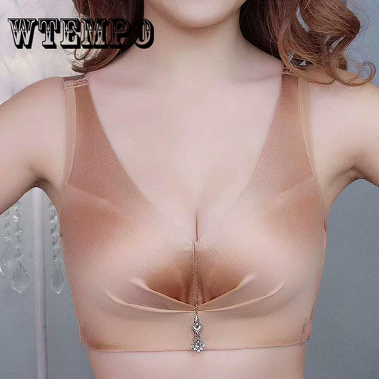 Bra No Steel Ring Underwear Lace Seamless Bra Sexy Gather Bra