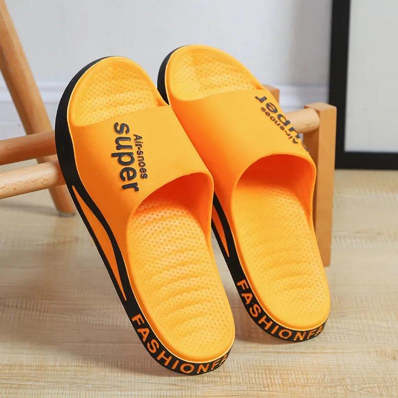 Men's and Women's Sports Slippers Summer Outdoor Wear Home Shoes Non-slip Wear-resistant Beach Sandals Bathroom Bath Slippers Soft Sole Slippers