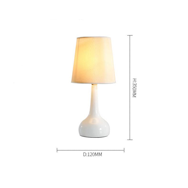 Bedside Table Lamp Foyer Decorative Led Desk Light Study Working Lighting Lampshade