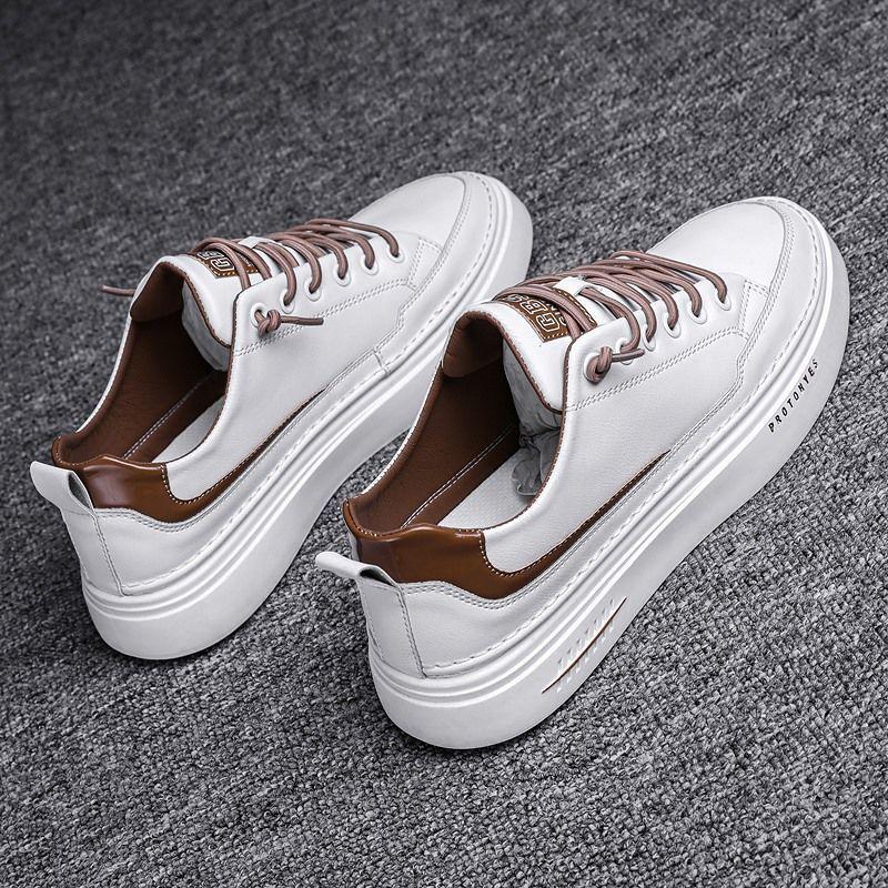 Men's Shoes Spring Shoes Korean Trend Leather Shoes Men's Sports Shoes White Summer Casual Shoes