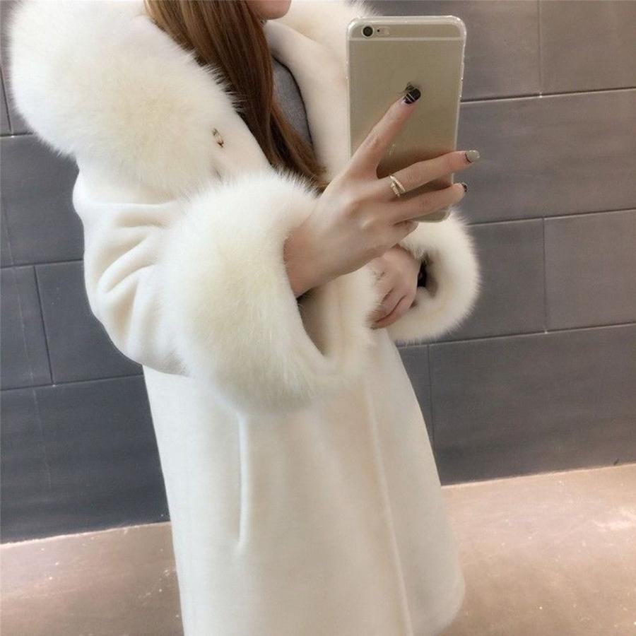 Lamb Fur Mink Loose Coat Winter Ladies Fur Coat Plush Thickening Medium Length Women's Leather Coat Plus Size