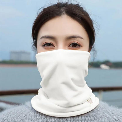 Warm Bib Female Korean Version Wild Double-layer Thick Scarf Outdoor Neck Windproof Collar