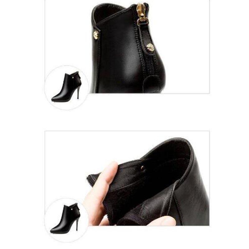 Pointed Women's Boots Bow Stiletto Booties Boots Ladies Shoes Casual Short Boots Chaussures Femme